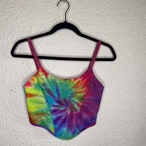 Tie dye corset